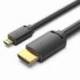 CABLE MICRO HDMI 2.0 4K VENTION AGIBF/ HDMI MACHO - MICRO HDMI MACHO/ 1M/ NEGRO