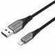 CABLE USB 2.0 LIGHTNING VENTION LABHH/ USB MACHO - LIGHTNING MACHO/ 2M/ GRIS