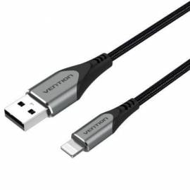 CABLE USB 2.0 LIGHTNING VENTION LABHH/ USB MACHO - LIGHTNING MACHO/ 2M/ GRIS