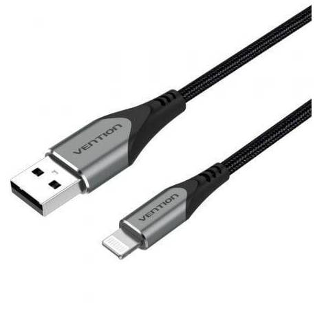 CABLE USB 2.0 LIGHTNING VENTION LABHH/ USB MACHO - LIGHTNING MACHO/ 2M/ GRIS