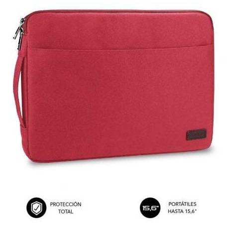 FUNDA SUBBLIM URBAN LAPTOP SLEEVE PARA PORTÁTILES HASTA 15.6'/ ROJA