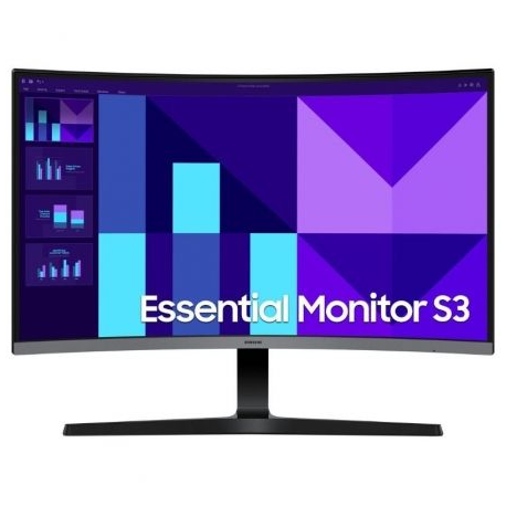 MONITOR PROFESIONAL CURVO SAMSUNG ESSENTIAL S3 S39GD S27D392GAU 27'/ FULL HD/ NEGRO Y PLATA
