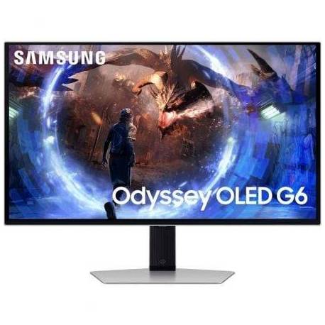 MONITOR GAMING SAMSUNG G6 ODYSSEY OLED S27DG602SU 27'/ QHD/ 0.03MS/ 360HZ/ REGULABLE EN ALTURA/ PLATA