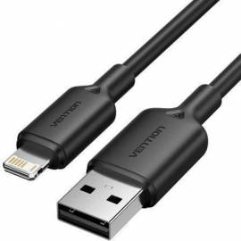CABLE USB 2.0 LIGHTNING VENTION LAMBH/ USB MACHO - LIGHTNING MACHO/ 480MBPS/ 2M/ NEGRO