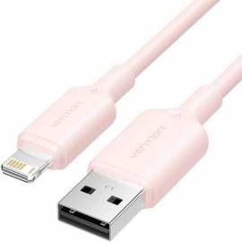 CABLE USB 2.0 LIGHTNING VENTION LAMPH/ USB MACHO - LIGHTNING MACHO/ 480MBPS/ 2M/ ROSA