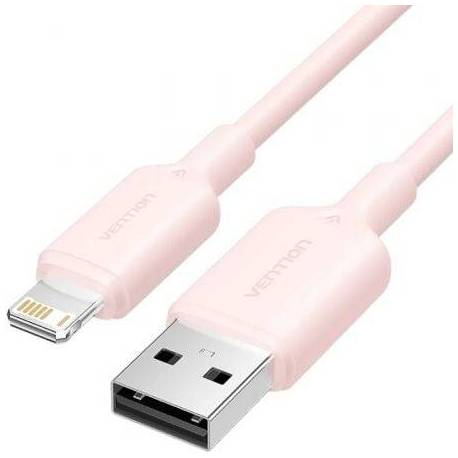 CABLE USB 2.0 LIGHTNING VENTION LAMPH/ USB MACHO - LIGHTNING MACHO/ 480MBPS/ 2M/ ROSA