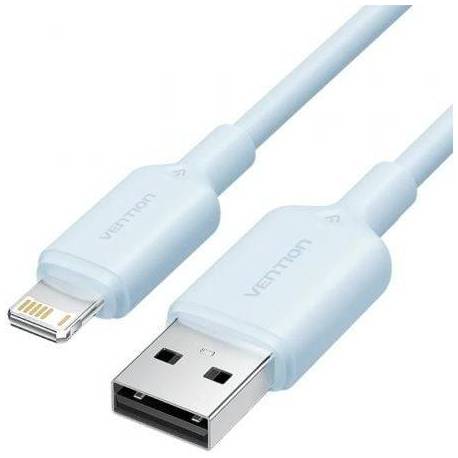 CABLE USB 2.0 LIGHTNING VENTION LAMSF/ USB MACHO - LIGHTNING MACHO/ 480MBPS/ 1M/ AZUL