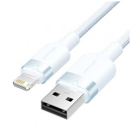 CABLE USB 2.0 LIGHTNING VENTION LANSF/ USB MACHO - LIGHTNING MACHO/ 480MBPS/ 1M/ AZUL