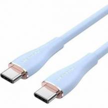 CABLE USB 2.0 TIPO-C VENTION TAWSG/ USB TIPO-C MACHO - USB TIPO-C MACHO/ HASTA 100W/ 480MBPS/ 1.5M/ AZUL