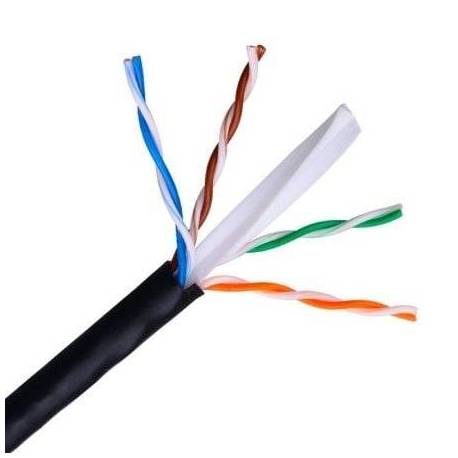 BOBINA DE CABLE RJ45 PARA EXTERIORES UTP AISENS A135-0263 CAT.6/ 100M/ IMPERMEABLE/ NEGRO