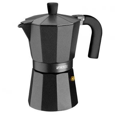 CAFETERA ITALIANA MONIX NOIR M640006/ 6 TAZAS/ NEGRA