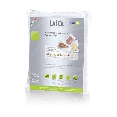 BOLSA PARA ENVASAR AL VACÍO LAICA VT3504/ 20 X 28CM/ 50 BOLSAS