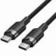 CABLE USB 2.0 TIPO-C 3A VENTION TRDBF/ USB TIPO-C MACHO - USB TIPO-C MACHO/ HASTA 60W/ 480MBPS/ 1M/ NEGRO