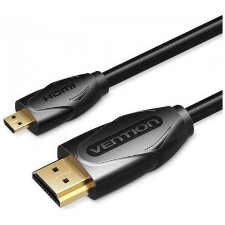 CABLE HDMI VENTION VAA-D03-B300/ HDMI MACHO - MICRO HDMI MACHO/ 3M/ NEGRO