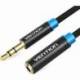 CABLE ESTÉREO VENTION VAB-B06-B300-M/ JACK 3.5 MACHO - JACK 3.5 HEMBRA/ 3M/ NEGRO