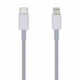 CABLE USB 2.0 TIPO-C LIGHTNING AISENS A102-0441/ LIGHTNING MACHO - USB TIPO-C MACHO/ 480MBPS/ 20CM/ BLANCO