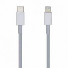CABLE USB 2.0 TIPO-C LIGHTNING AISENS A102-0441/ LIGHTNING MACHO - USB TIPO-C MACHO/ 480MBPS/ 20CM/ BLANCO