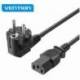 CABLE DE ALIMENTACIÓN VENTION ZCJBAC/ IEC C13 HEMBRA - CEE7 MACHO/ 1.8M/ NEGRO
