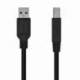 CABLE USB 3.0 IMPRESORA AISENS A105-0444/ USB TIPO-B MACHO - USB MACHO/ 5GBPS/ 2M/ NEGRO