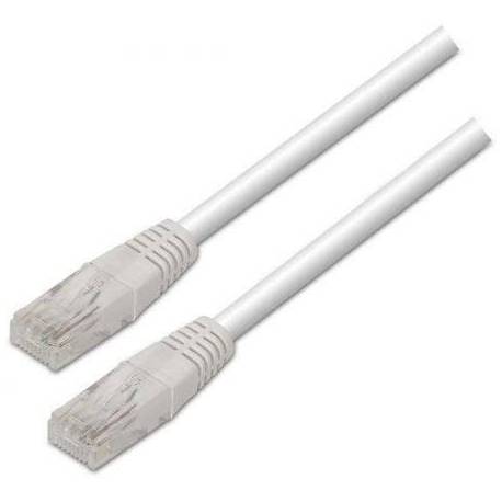 CABLE DE RED RJ45 UTP AISENS A133-0197/ CAT.5E/ 1M/ BLANCO
