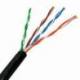 BOBINA DE CABLE RJ45 PARA EXTERIORES UTP AISENS A133-0213 CAT.5E/ 305M/ IMPERMEABLE/ NEGRO