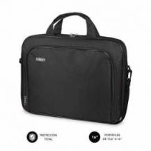 MALETÍN SUBBLIM OXFORD PARA PORTÁTILES HASTA 16'/ NEGRO