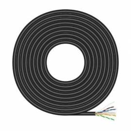BOBINA DE CABLE RJ45 PARA EXTERIORES UTP AWG23 AISENS A135-0675 CAT.6/ 100M/ IMPERMEABLE/ NEGRO