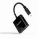 CONVERSOR NANOCABLE 10.16.4102-BK/ USB TIPO-C MACHO - HDMI HEMBRA/ 15CM/ NEGRO