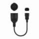 ADAPTADOR ALIMENTACIÓN NANOCABLE 10.22.0901/ C14 MACHO - CEE7 HEMBRA/ 25CM/ NEGRO