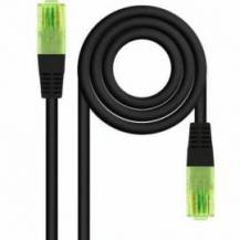 CABLE DE RED RJ45 UTP NANOCABLE 10.20.1401-BK CAT.6/ 1M/ NEGRO