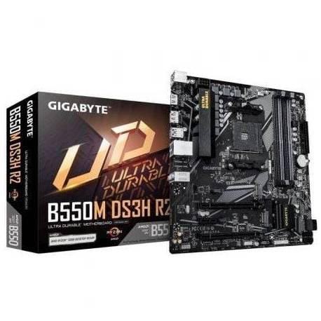 PLACA BASE GIGABYTE B550M DS3H R2 SOCKET AM4/ DDR4/ PCIE 4.0/ MICRO ATX
