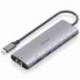 DOCKING USB TIPO-C AISENS ASUC-8P033-GR/ 1XHDMI 4K/ 1XUSB/ 2XUSB TIPO-C/ 1XRJ45/ 1XLECTOR TARJETAS/ 1XUSB TIPO-C PD/ GRIS