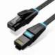 CABLE DE RED RJ45 UTP VENTION IBJBD CAT.6/ 50CM/ NEGRO