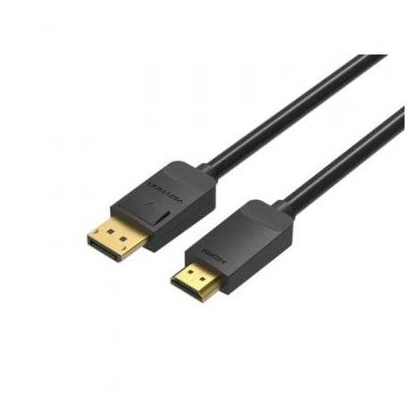 CABLE CONVERSOR VENTION HADBG/ DISPLAYPORT MACHO - HDMI MACHO/ 1.5M/ NEGRO