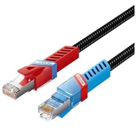 CABLE DE RED RJ45 SFTP VENTION IKJBF CAT.8/ GAMING/ 1M/ NEGRO