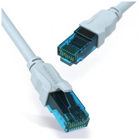 CABLE DE RED RJ45 UTP VENTION VAP-A10-S100 CAT.5E/ 1M/ AZUL Y NEGRO