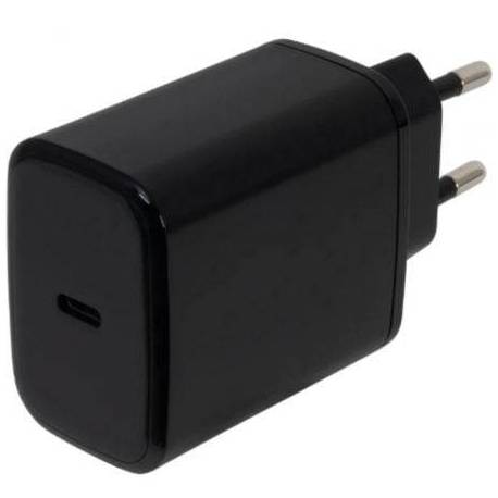 CARGADOR DE PARED GAN FONESTAR POWER-C-65/ 1XUSB TIPO-C/ 65W/ NEGRO