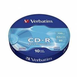 CD-R VERBATIM DATALIFE 52X/ TARRINA-10UDS