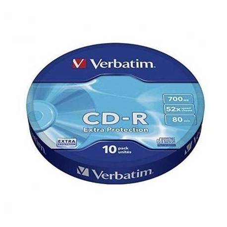 CD-R VERBATIM DATALIFE 52X/ TARRINA-10UDS