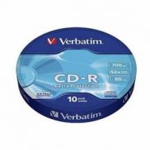 CD-R VERBATIM DATALIFE 52X/ TARRINA-10UDS