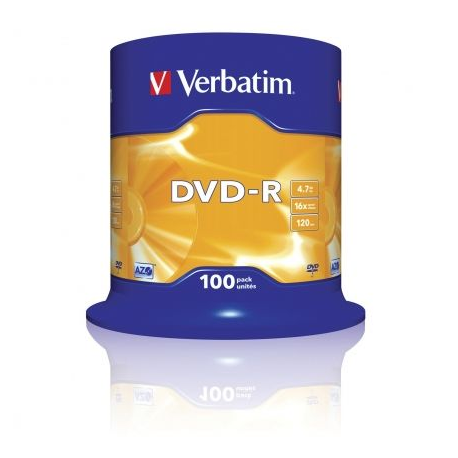 DVD-R VERBATIM ADVANCED AZO 16X/ TARRINA-100UDS
