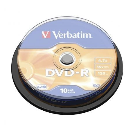 DVD-R VERBATIM ADVANCED AZO 16X/ TARRINA-10UDS