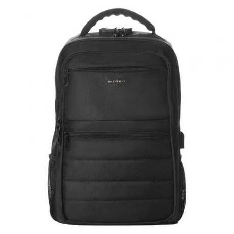 MOCHILA VENTION KRKB0 PARA PORTÁTILES HASTA 17'/ 20L/ IMPERMEABLE/ PUERTO USB/ ANTIRROBO/ NEGRA