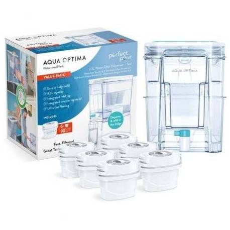 DEPÓSITO DE AGUA FILTRADA AQUA OPTIMA WD1001/ 8.2L/ INCLUYE 6 FILTROS
