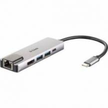 DOCKING USB TIPO-C D-LINK DUB-M520/ 2XUSB/ 1XUSB TIPO-C/ 1XHDMI 4K/ 1XRJ45/ 1XTHUNDERBOLT/ GRIS