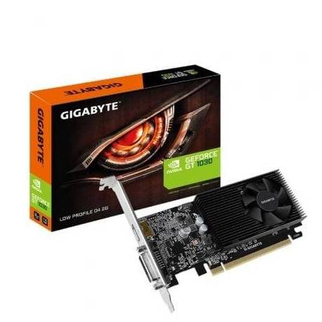 TARJETA GRÁFICA GIGABYTE GEFORCE GT 1030 D4 2G/ 2GB GDDR4/ COMPATIBLE CON PERFIL BAJO