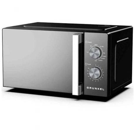 MICROONDAS GRUNKEL MWG-20ESPEJO/ 800W/ CAPACIDAD 20L/ FUNCIÓN GRILL/ NEGRO