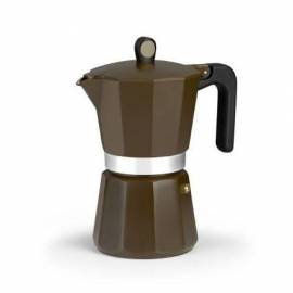 CAFETERA ITALIANA INDUCTION CREAM M671012/ 12 TAZAS/ MARRÓN