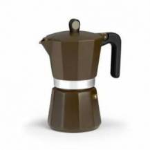 CAFETERA ITALIANA INDUCTION CREAM M671012/ 12 TAZAS/ MARRÓN