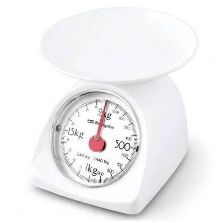 BÁSCULA DE COCINA ORBEGOZO PC 1015/ HASTA 2KG/ BLANCA